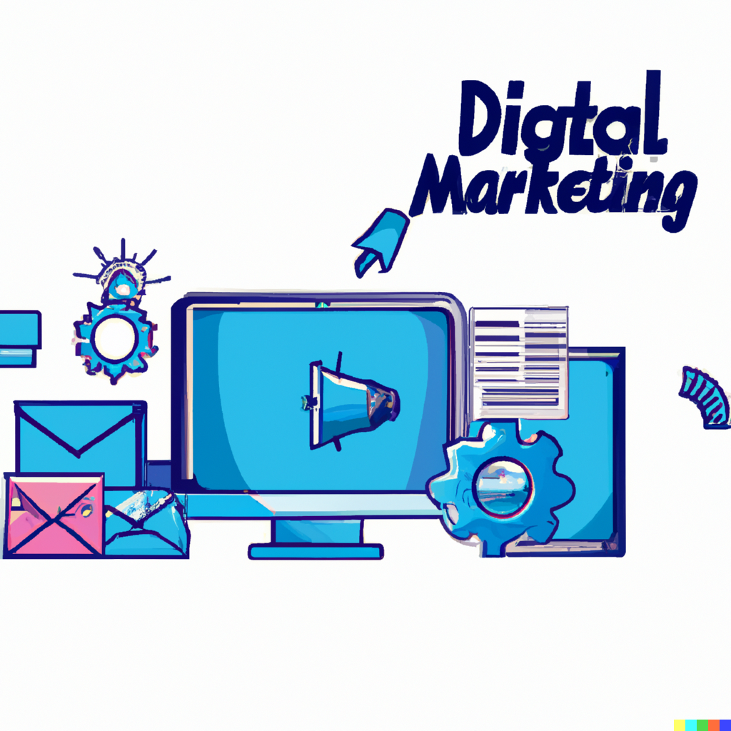 digital marketing with computer